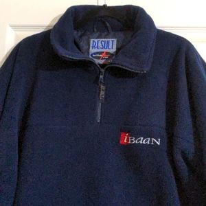 Men's Navy Blue Result Active Fleece. Size XL